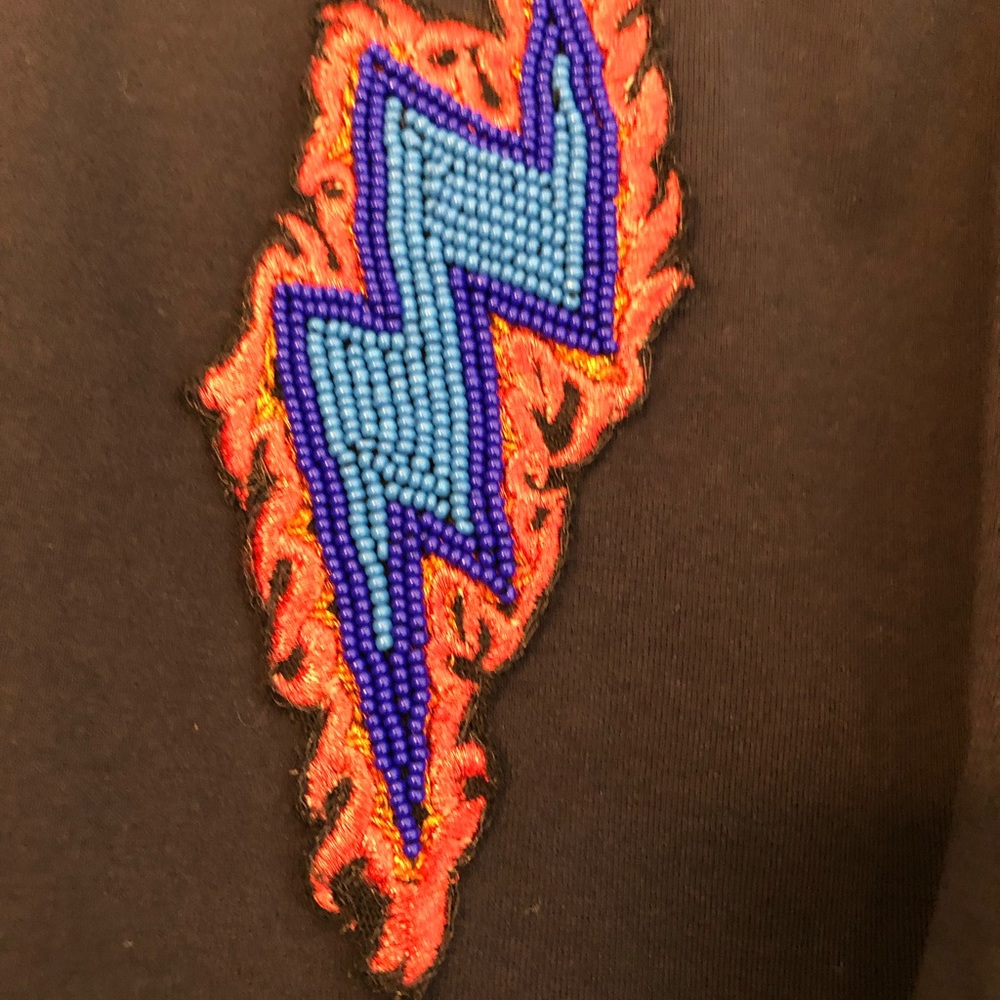 Sandro Bead Embellished Lightning Tee - Picture 6 of 8